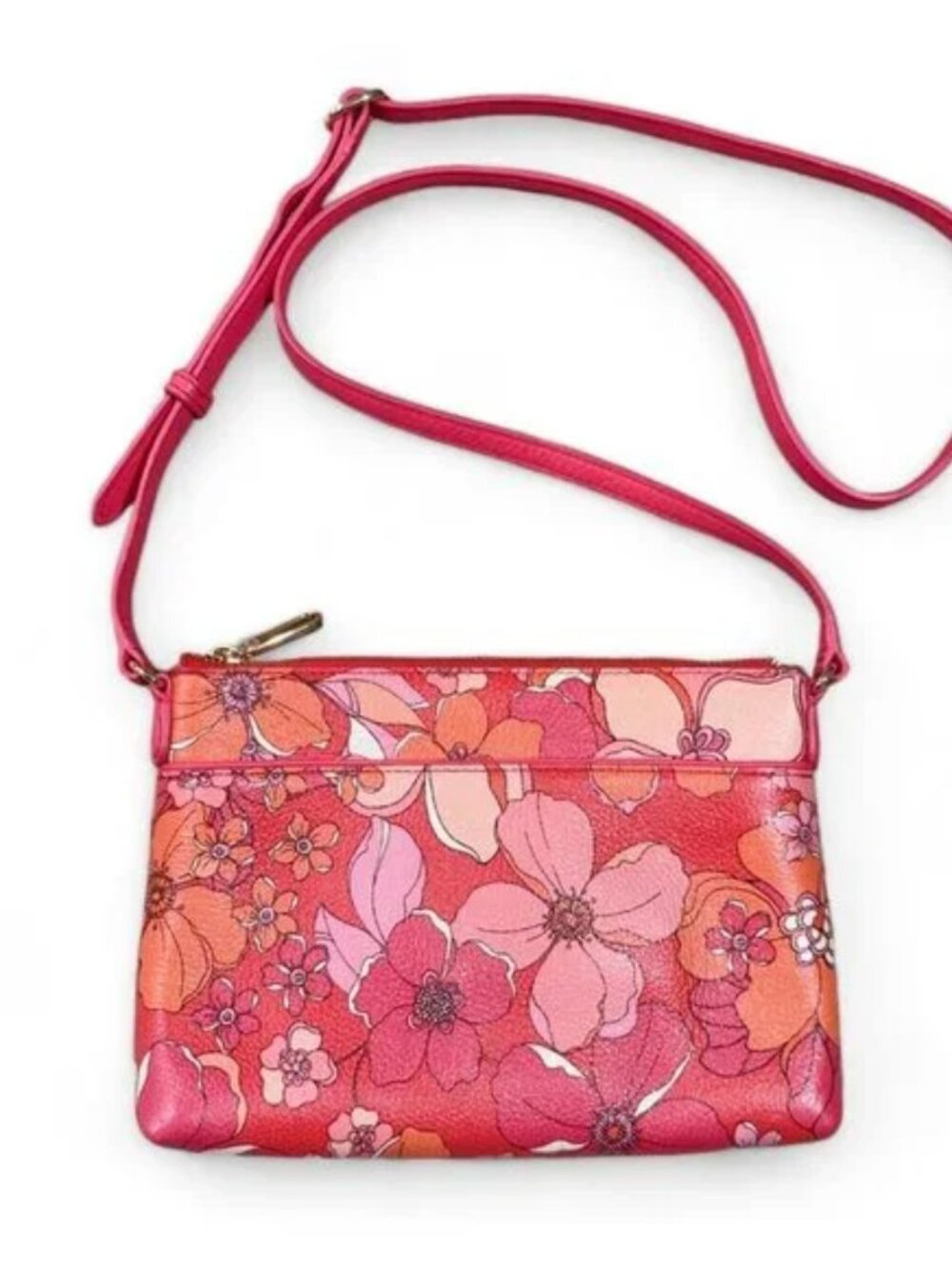 Talbots floral bag. EUC Like new! Coral/pink